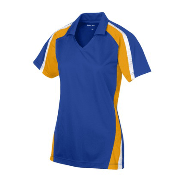 038 - Ladies Vneck Sport Wicking Polo