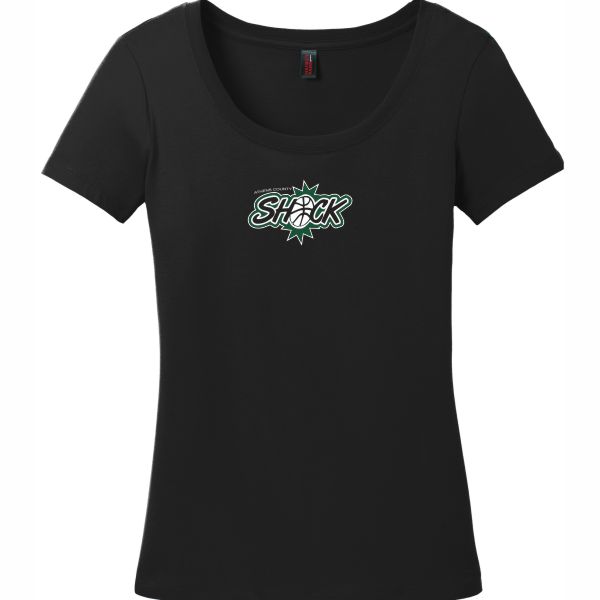 H. Black Ladies Soft Cotton Scoop Neck