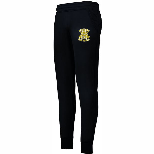 P) Augusta Ladies Performance Black Joggers