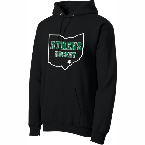 I. Black Hooded Sweatshirt